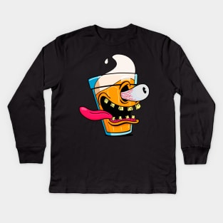 Beer monster Kids Long Sleeve T-Shirt